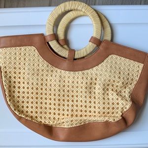 Bamboo rattan purse